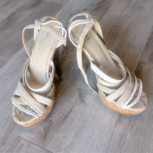 Bakers sophisticated beige open toe heel sandal